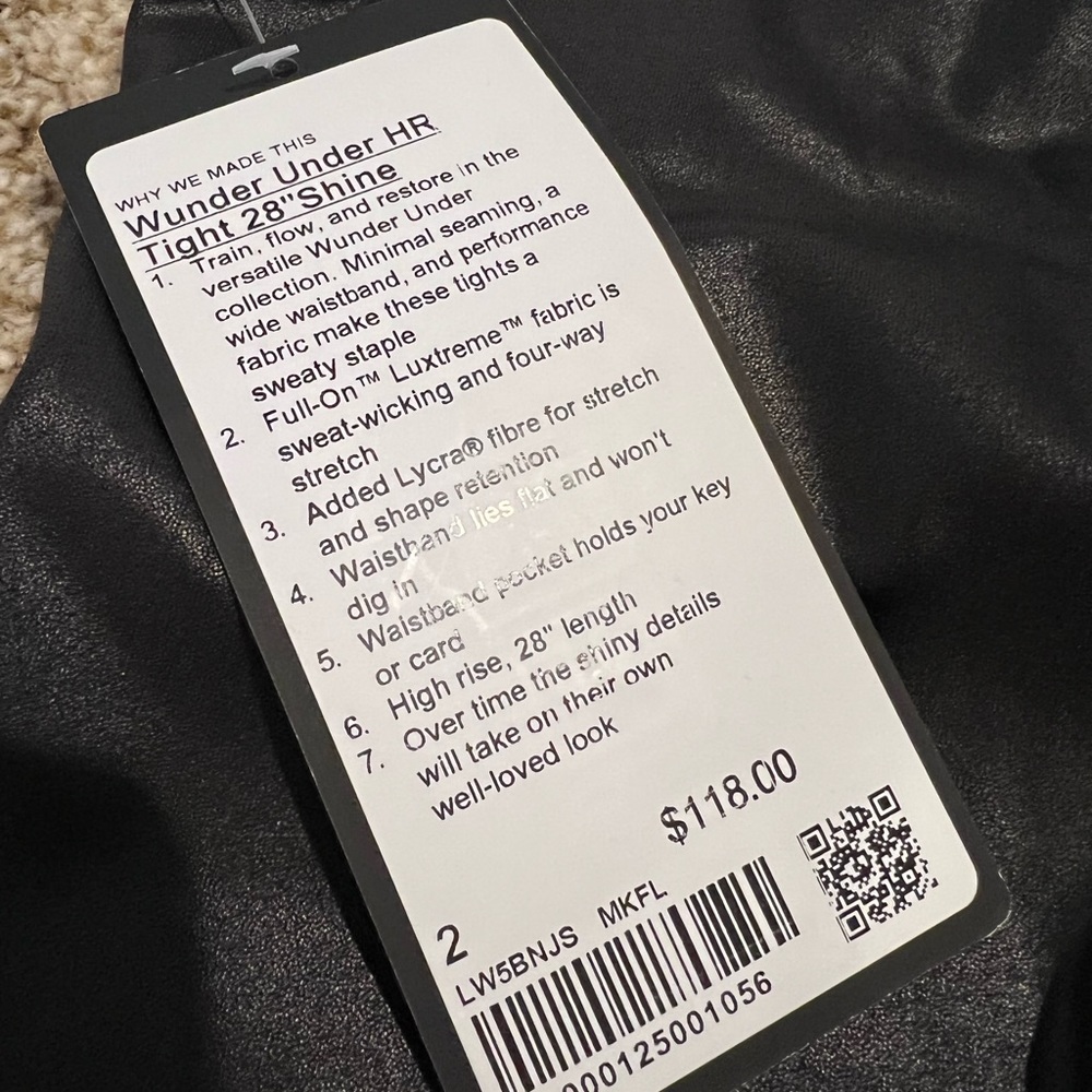Lululemon Wunder Under HR Tight special edition Shine